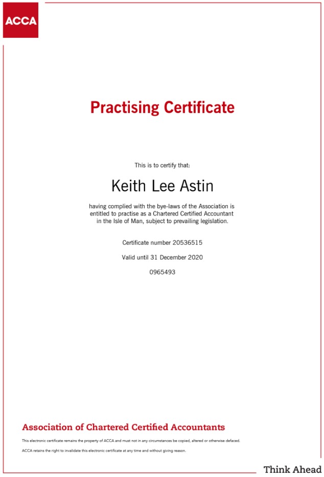 Types Of Certificates ACCA PDF PDF Accounting Business 58 OFF