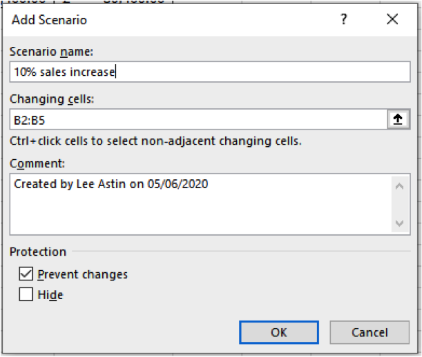 Scenario Analysis in MS Excel