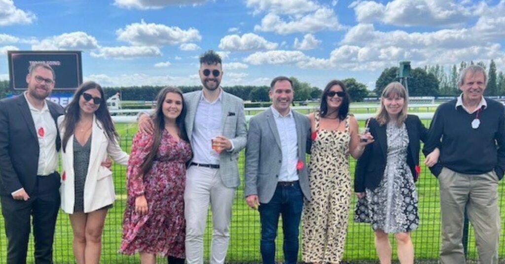 The Astin Accounts team at Haydock Races